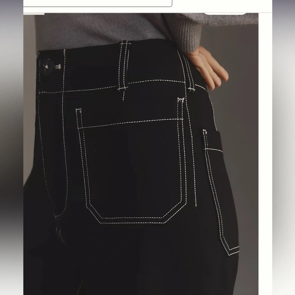 New - Mauve Black Wide-Leg Pants - Picture 3 of 5